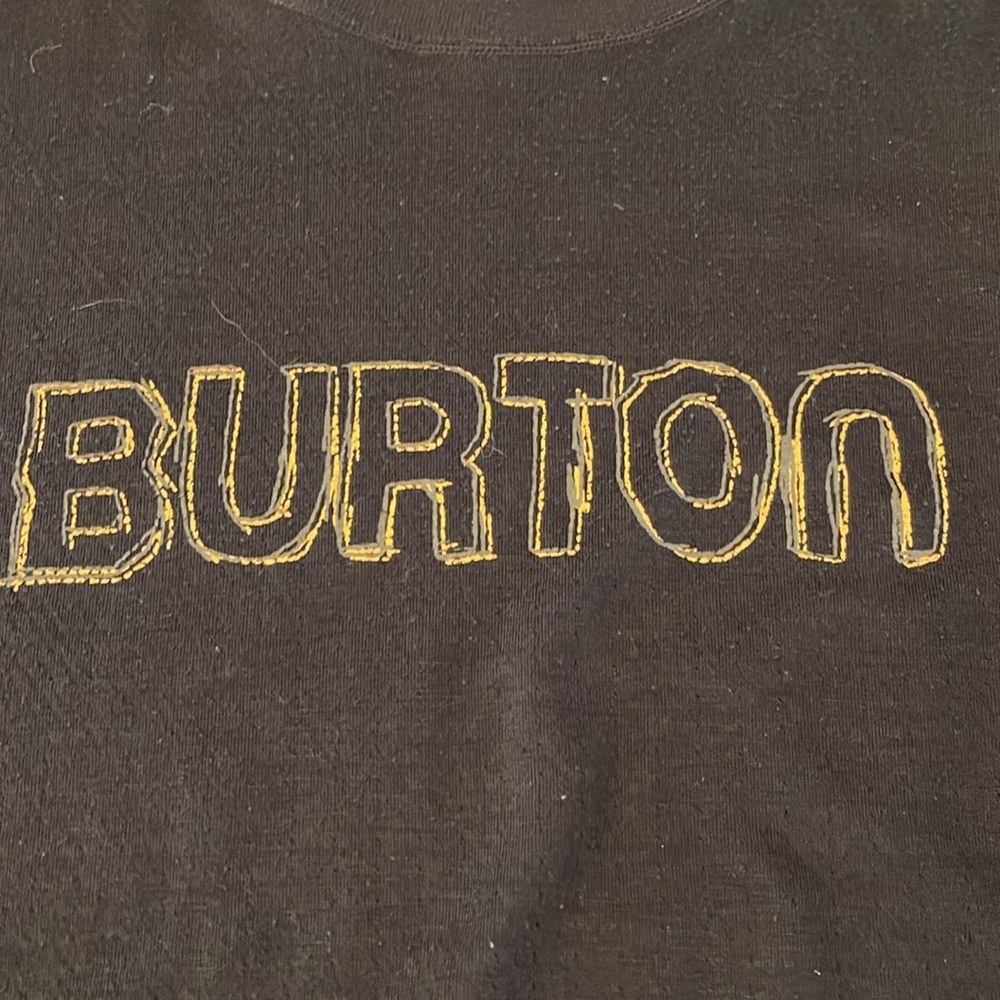 Burton Black Long Sleeve Henley Casual Wear size L - Picture 2 of 5